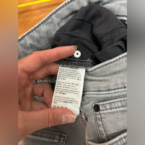 CALVEIN KLEIN Black Faded Jean Shorts - Picture 4 of 6